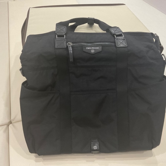 Twelvelittle unisex 3-in-1 foldover tote black - Picture 2 of 13